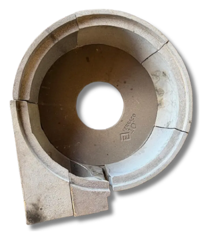 Revestimentos, peça fundida em ferro fundido branco (vista 2)