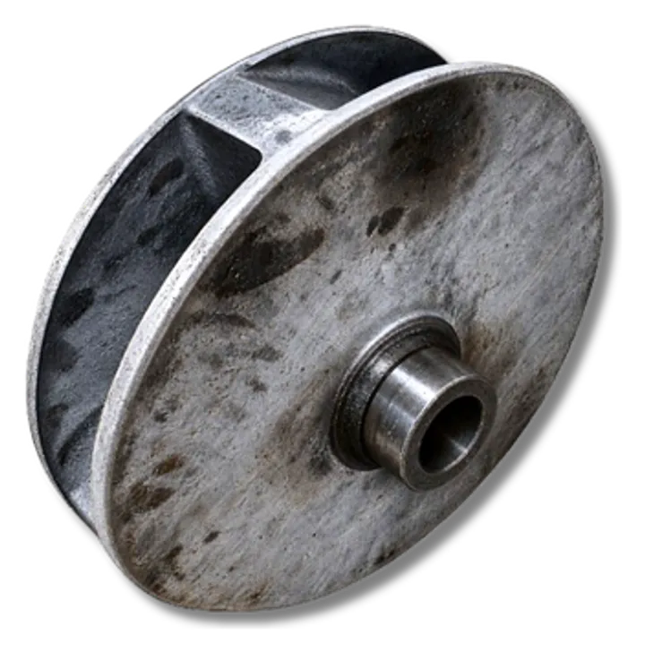 Rotor p/ revestimento, peça fundida em aço baixa liga